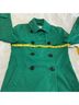 Coach 100% Cotton Green Trenchcoat Size XS - photo 7