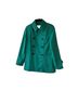Coach 100% Cotton Green Trenchcoat Size XS - photo 1