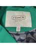 Coach 100% Cotton Green Trenchcoat Size XS - photo 3