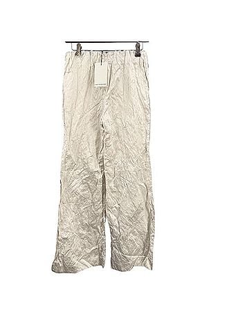 Christopher Esber Crushed Silk Satin Trousers Silk Pants (view 2)