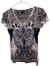 Daytrip Graphic Multi Color Short Sleeve Blouse Size L - photo 1
