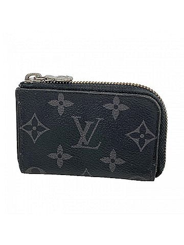Louis Vuitton Louis Vuitton Monogram Eclipse Portemonnaie Jour Wallet/Coin Case M63536 Black Men's (view 1)