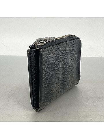 Louis Vuitton Louis Vuitton Monogram Eclipse Portemonnaie Jour Wallet/Coin Case M63536 Black Men's (view 2)