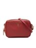 Prada 100% Leather Red Mini Saffiano Camera Bag One size - photo 1