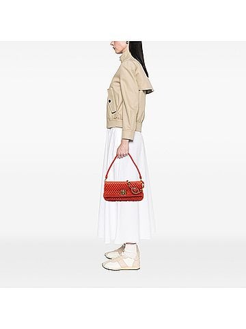 Miu Miu Matelasse Nappa Crystal Chain Satchel (view 2)