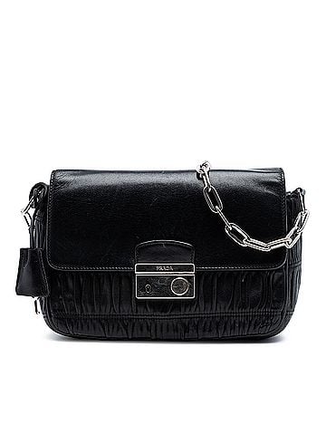 Prada Nappa Gaufre Sound Lock Shoulder Bag (view 1)