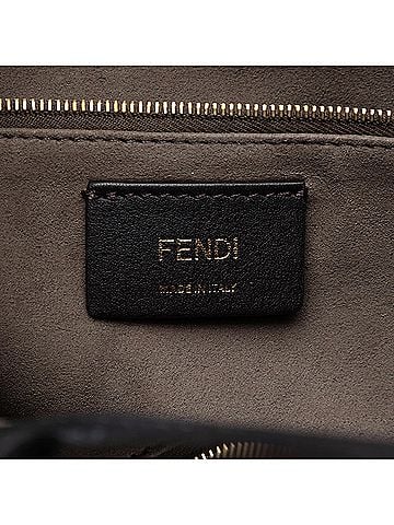 Fendi Medium Glazed Fabric FF 1974 Runaway Shopper Satchel (view 2)