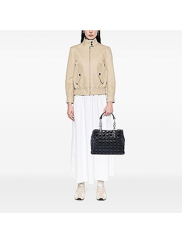 Dior Large Patent Cannage Lady Dior Soft Shopping Tote (view 2)