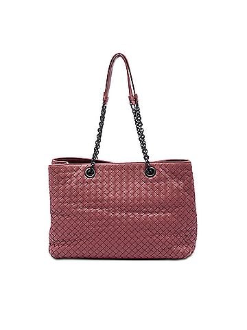 Bottega Veneta Medium Nappa Intrecciato Double Chain Tote (view 1)
