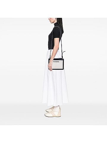 Balenciaga Canvas Navy Pochette M Crossbody (view 2)