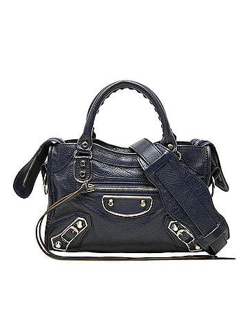 Balenciaga Mini Goatskin Motocross Classic Metallic Edge City Satchel (view 1)