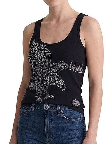 Harley Davidson Las Vegas Rhinestone Eagle Tank Top (view 1)