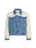 Mother Superior 100% Cotton 100% Polyester Blue Ivory Jacket Size L - photo 1