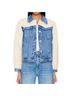 Mother Superior 100% Cotton 100% Polyester Blue Ivory Jacket Size L - photo 2