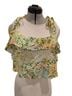 Maia Floral Multi Color Short Sleeve Blouse Size M - photo 1