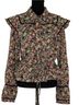 Free People Floral Black Multi Color Long Sleeve Blouse Size M - photo 1