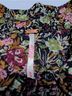 Free People Floral Black Multi Color Long Sleeve Blouse Size M - photo 3