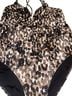 Kobi Halperin Leopard Print Brown Black White One Piece Swimsuit Size XL - photo 7