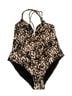 Kobi Halperin Leopard Print Brown Black White One Piece Swimsuit Size XL - photo 8