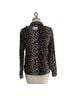 Ganni 100% Cotton Leopard Print Brown Tan Jacket Size S - photo 2