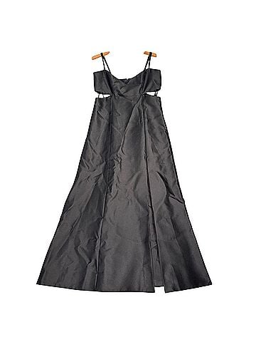 Alfred Sung Cutout Satin Formal Gown Maxi Dress Cocktail Dress (view 1)