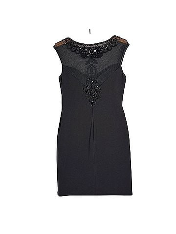 Sue Wong beaded illusion neckline sheath cocktail Cocktail Dress (view 2)