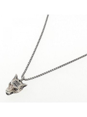 Gucci Gucci Wolf Head Necklace (view 2)