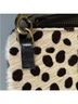 Parker Thatch 100% Leather Animal Print Black White Crossbody Bag One size - photo 10