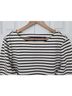 Veronica Beard 100% Cotton 100% Polyester Stripes White Black Long Sleeve Blouse Size XL - photo 4