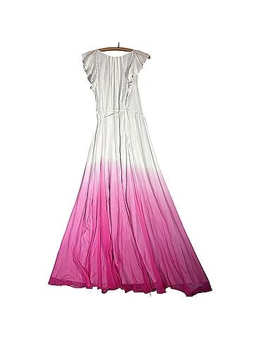 Diane von Furstenberg Delancey Gradient Falls Ombré Pink Dahlia Cocktail Dress (view 2)