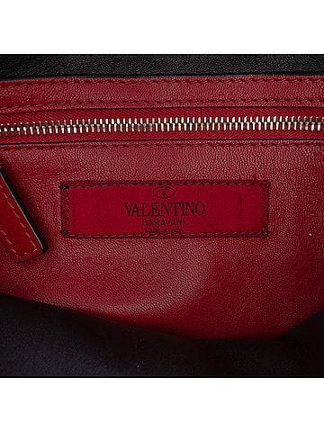 Valentino Medium Lambskin VLTN Rockstud Spike Satchel (view 2)