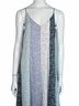Entro 100% Polyester Floral Blue Purple Ivory Black Casual Dress Size S - photo 5