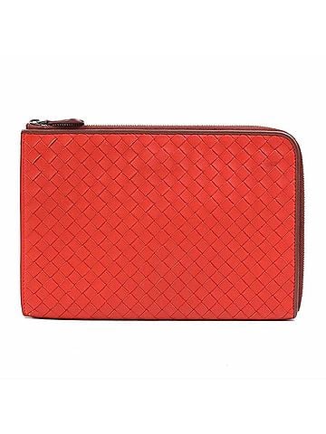 Bottega Veneta Bottega Veneta clutch bag, Intrecciato leather, red, men's, e62042a (view 1)