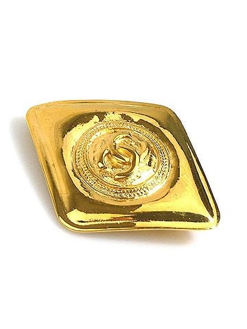 Chanel Chanel brooch, metal, gold, women's, r11324i (view 2)