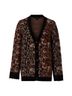 ALLSAINTS Leopard Print Brown Tan Cardigan Size S - photo 4