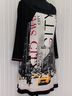 Bali Graphic Black Yellow Casual Dress Size M - photo 4
