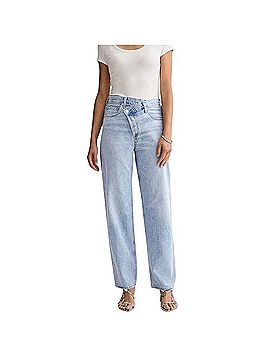 AGOLDE Criss Cross Straight Leg Jeans (view 1)