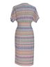BCBGMAXAZRIA Chevron-herringbone Multi Color Casual Dress Size M - photo 2