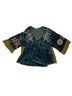 Easel Teal Green Brown Blouse Size S - photo 1