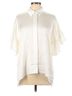 Alice + Olivia White Short Sleeve Blouse Size L - photo 1