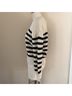 Gap 100% Cotton Stripes White Blue Pullover Sweater Size S - photo 4