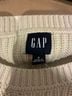 Gap 100% Cotton Stripes White Blue Pullover Sweater Size S - photo 3