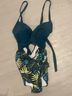 EOMENIE Tropical Green Blue One Piece Swimsuit Size L - photo 7