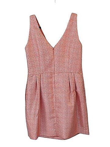 Jill Jill Stuart Tangerine Metallic Bow Dress Cocktail Dress (view 2)