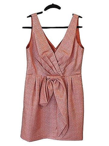 Jill Jill Stuart Tangerine Metallic Bow Dress Cocktail Dress (view 1)