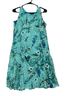 Perceptions Floral Multi Color Teal Casual Dress Size M - photo 1