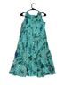 Perceptions Floral Multi Color Teal Casual Dress Size M - photo 2