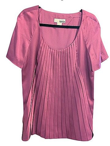 MICHAEL Michael Kors Pleated Peony Babydoll Dress Cocktail Dress (view 1)