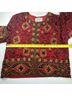 Papell Boutique Evening 100% Silk 100% Polyester Floral Graphic Red Jacket Size 14 - photo 14