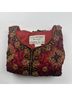 Papell Boutique Evening 100% Silk 100% Polyester Floral Graphic Red Jacket Size 14 - photo 13